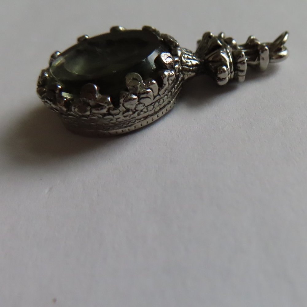 Cameo glass pendant vintage 1960's smoky - Picture 14 of 16